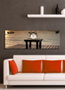 Wallity 3090CS-6 Reloj de Pared de Lienzo Decorativo Multicolor